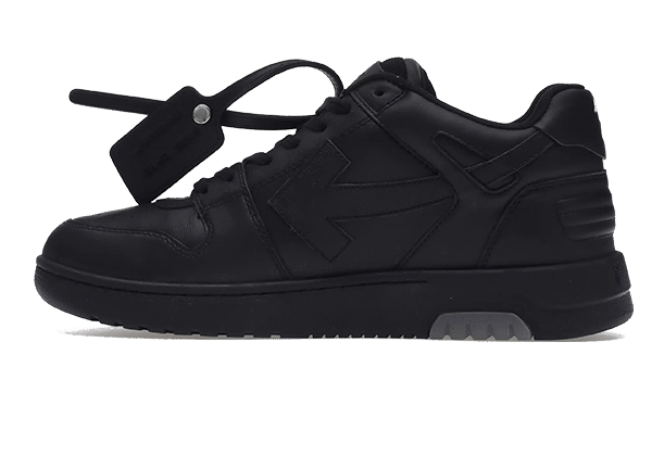OFF-WHITE OUT OF OFFICE “OOO” CALF LEATHER BLACK “FOR WALKING”
