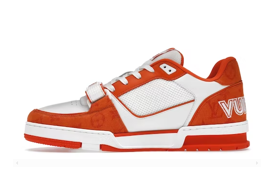 LV - TRAINER MONOGRAM DENIM ORANGE