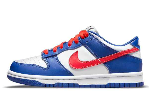 DUNK L - WHITE ROYAL RED