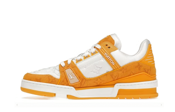 LV - TRAINER YELLOW MONOGRAM DENIM WHITE
