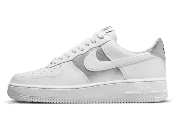 AF1 - WHITE METALLIC SILVER