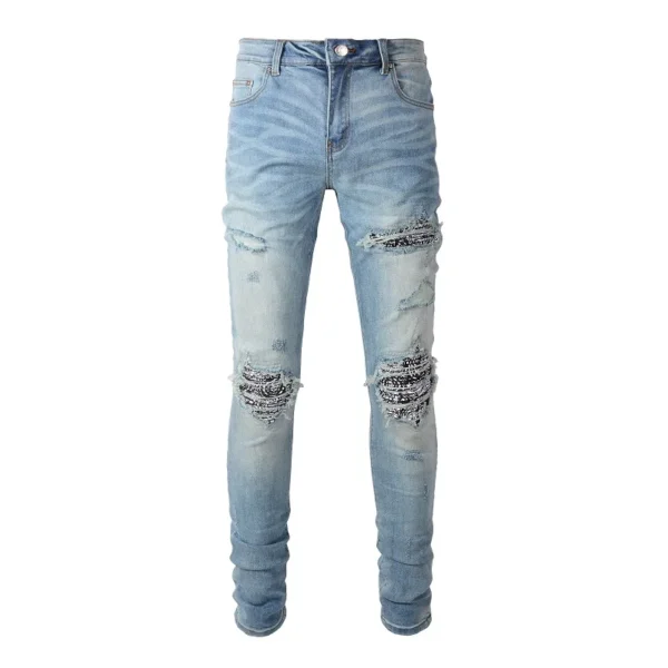 JEANS AMR - GREY/BLUE