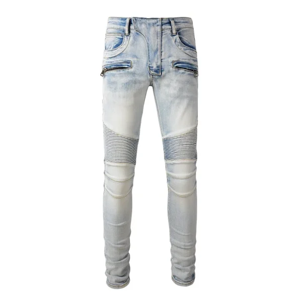 JEANS BLMN - GREY ZIP