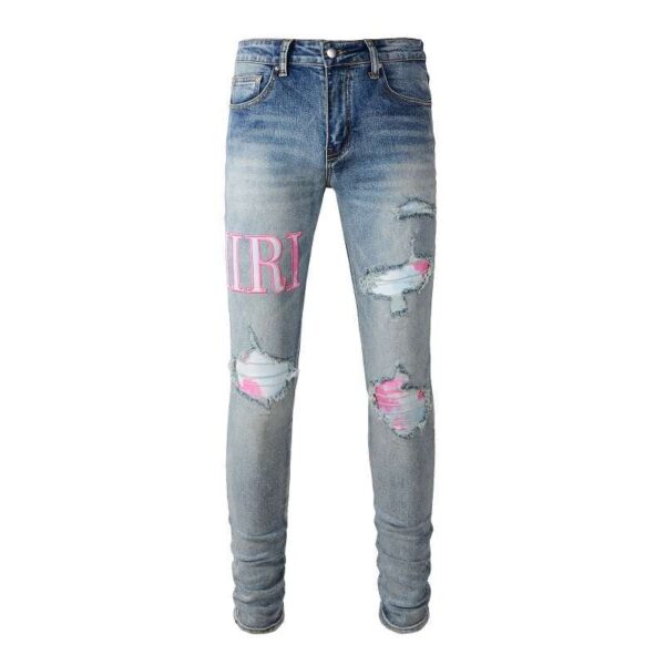 JEANS AMR - PINK LOGO