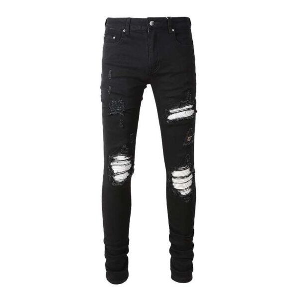 JEANS AMR - BLACK/WHITE