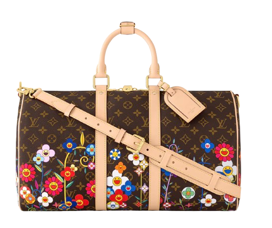 LV x TM Keepall Bandoulière 45 BROWN