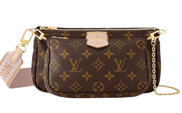 BORSA MULTI POCHETTE ACCESSOIRES TELA MONOGRAM / ROSE CLAIR